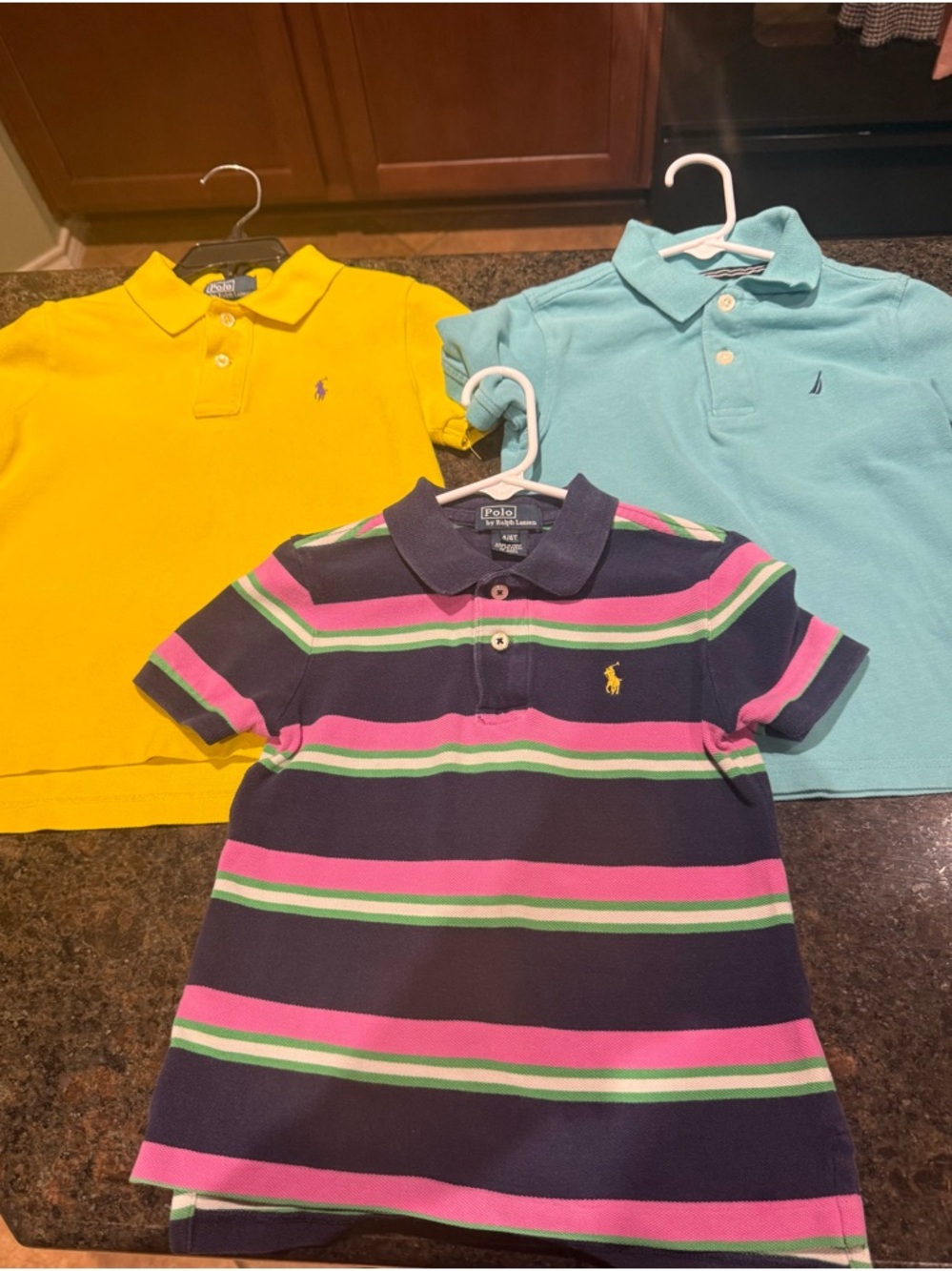 Polo by Ralph Lauren Kids Polo Pack/ Nautica Yellow, Aqua & Navy Multi-Stripe